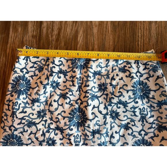 Lauren Ralph Lauren Blue & White Floral Skirt - Picture 4 of 5